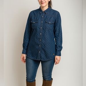 Pepe‎ Jeans Blue Fitted Button Down Shirt